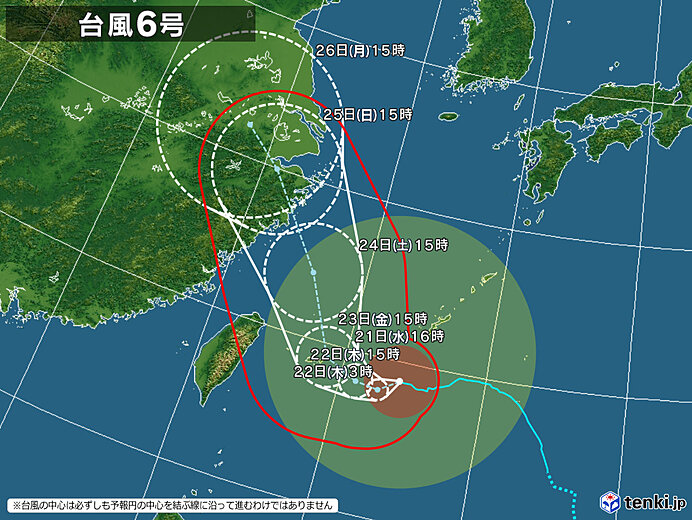 台風6号